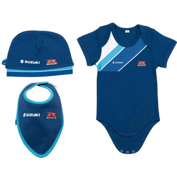 Suzuki Genuine Clothing - Baby Box Set (Beanie/Bib/Vest)